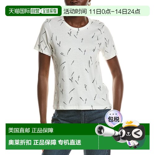 自营rag & bone All Over Dagger T-Shirt - white 美国奥莱直发