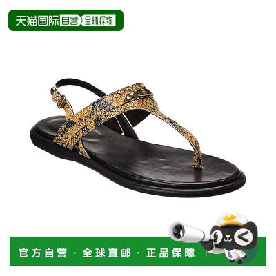 Isabel Marant Nya 蛇纹压花皮革凉鞋 - 棕色 【美国奥莱】直发