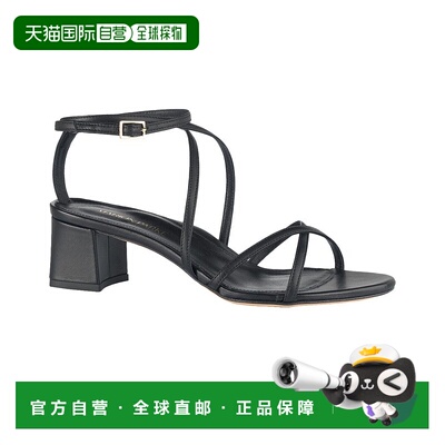 自营 Marion Parke Raina 50皮革凉鞋-黑色 美国奥莱直发高跟鞋