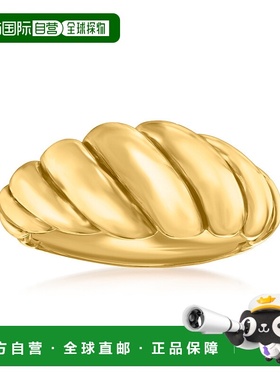 自营 Ross-Simons 意大利 14kt 黄金虾戒指 - 黄色 美国奥莱直发