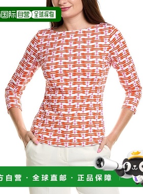 自营 J.McLaughlin Wavesong卡塔利娜布上衣-红色 美国奥莱直发