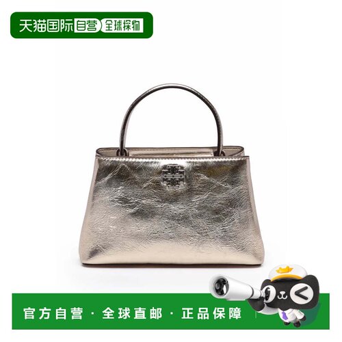 自营tory burch/汤丽柏琦Britten Metallic Tote Bag - Gold - gr