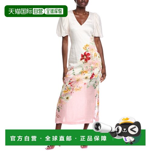 自营Taylor Printed Maxi Dress - white 美国奥莱直发连衣裙