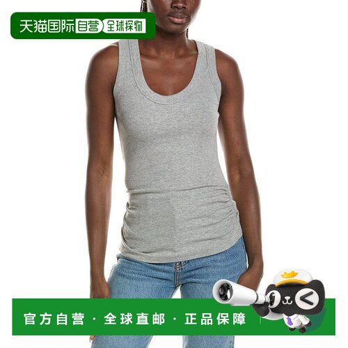 自营Michael Stars Micah Ruched Scoop Neck背心-希瑟灰色 美国
