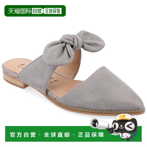 自营journee collectionJournee Women's Telulah Mules - grey