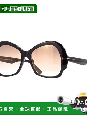 自营Tom Ford Sunglasses Butterfly Full Rim, Black Frame And