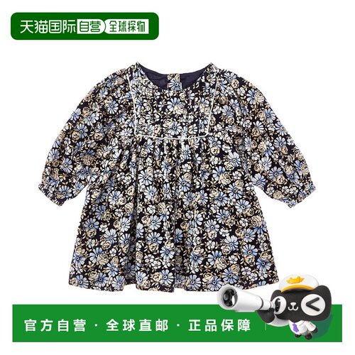 自营Janie and Jack花卉灯芯绒连衣裙-蓝色 美国奥莱直发