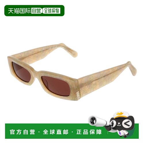 自营GCDS Plastic Sunglasses - Beige 太阳镜美国直发奥莱配饰