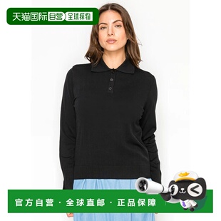 Collared yorkBlack new 美国奥莱直发 Top black Knit 自营yal