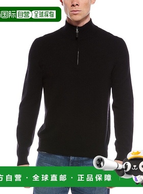 自营Mette Cashmere 1/4-Zip Mock Neck Sweater - black 美国奥