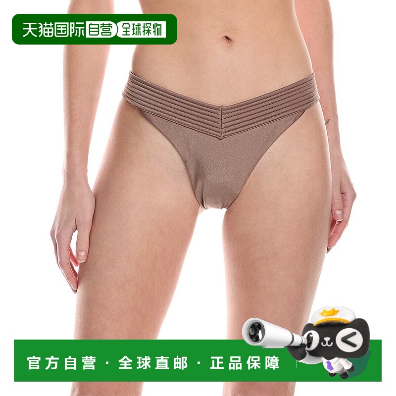 自营 Devon Windsor Renee 比基尼泳裤 - 棕色 美国奥莱直发性感