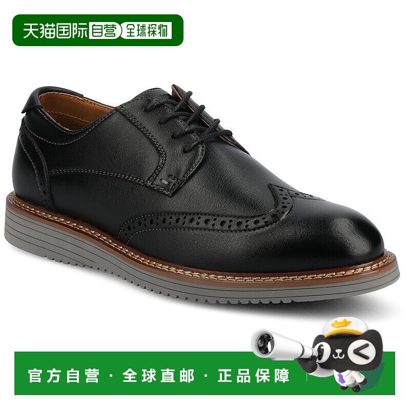 自营 vance co.Vance Lorenzo Wingtip Hybrid 休闲正装鞋 - 黑色