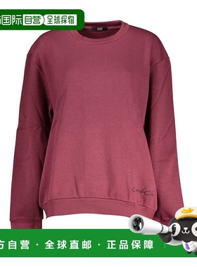 自营 Cavalli Class优雅羊毛圆领女式运动衫-紫色 美国奥莱直发