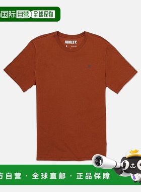 自营Hurley Explore Icon T-Shirt Men Royal Ember UPF 50+ Crew