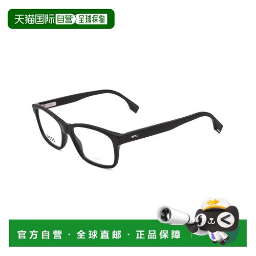 自营Hugo Boss Men's 54 mm Black Opticals - black 美国奥莱直