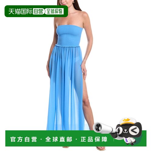 自营 Ramy Brook Calista Maxi连衣裙-蓝色长裙 美国奥莱直发性感