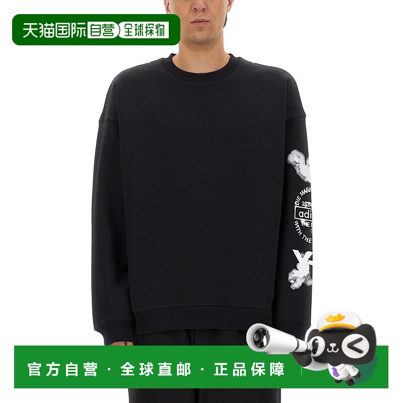 自营Relaxed Fit Sweatshirt With Bold Y-3 Graphics - black 美
