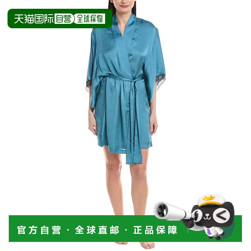 自营NATORI EDIT Ashley Wrap - blue 美国奥莱直发性感睡袍