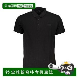 Cavalli 衬衫 自营 Class棉质Polo男式 直发 黑色 美国奥莱
