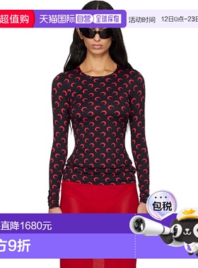 1h可退 香港直邮潮奢 Marine Serre 女士 黑色 Recycled Moon Jer