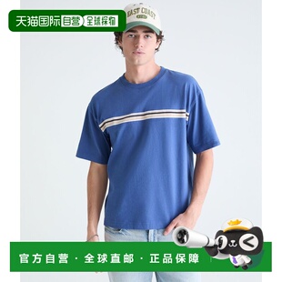 Heavyweight Stripe Chest 409 Tee navy Crew 自营Aeropostale