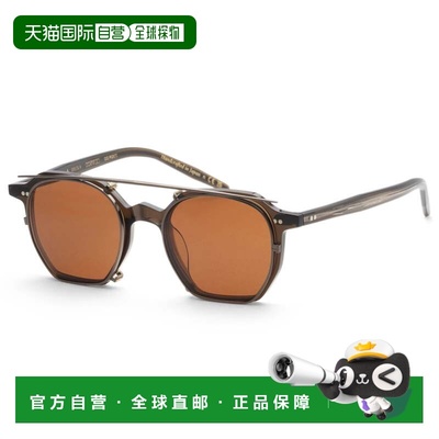 自营Oliver Peoples Men's 47 mm Brown Opticals - dark militar