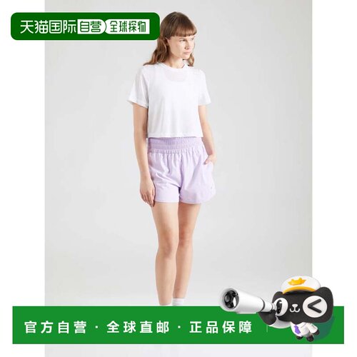 自营Nike One Shorts女士丁香花dri-fit高腰衬裤SRT706-紫色 美国