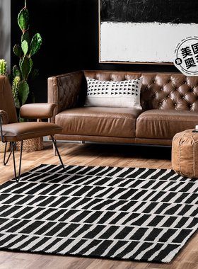 nuLOOM Hand Tufted Lemuel Area Rug - black 【美国奥莱】直发