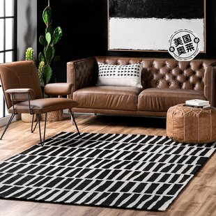 nuLOOM Hand Tufted Lemuel Area Rug - black 【美国奥莱】直发