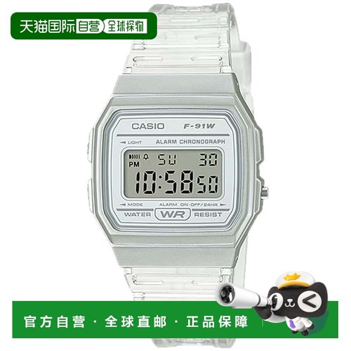 自营Casio Men's Transparent White Digital Watch - F-91WS-7CF