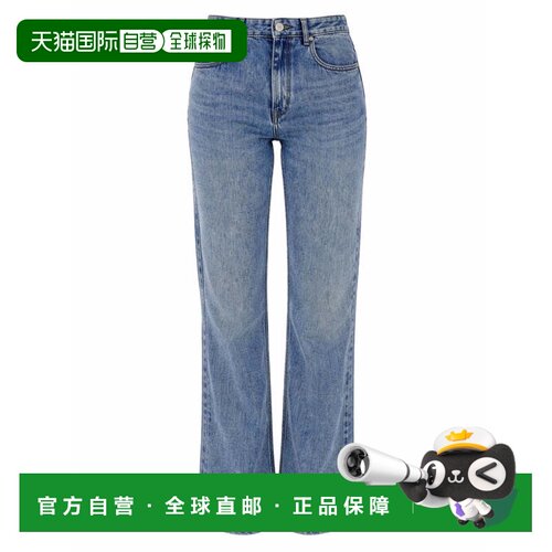 自营isabel marant蓝色Belvira Lyocell-混纺牛仔裤-蓝色 美国奥