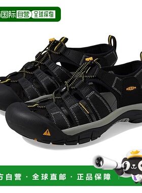 1h可退 香港直邮潮奢 keen 男士 Newport H2 凉鞋 black黑色 舒适