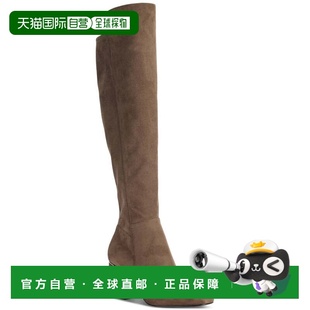 自营DKNY Cilli K3302197 Boots Women's Brown Faux Suede Over-