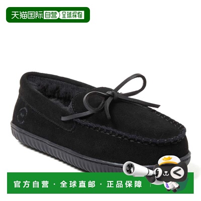 自营Dearfoams Women's Harriet Genuine Suede Moccasin Slipper