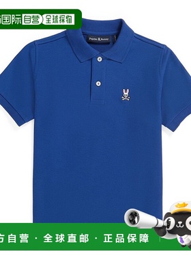 自营 psycho bunny蓝色徽标 Polo 衫 - 蓝色 美国奥莱直发