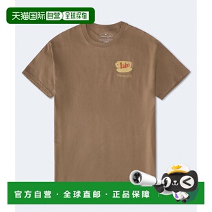 自营Aeropostale gil莫尔女孩Luke's Diner休闲图案t恤-棕色200