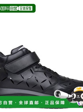 自营Versace Men's Black / Palladium Odissea High Top Sneaker