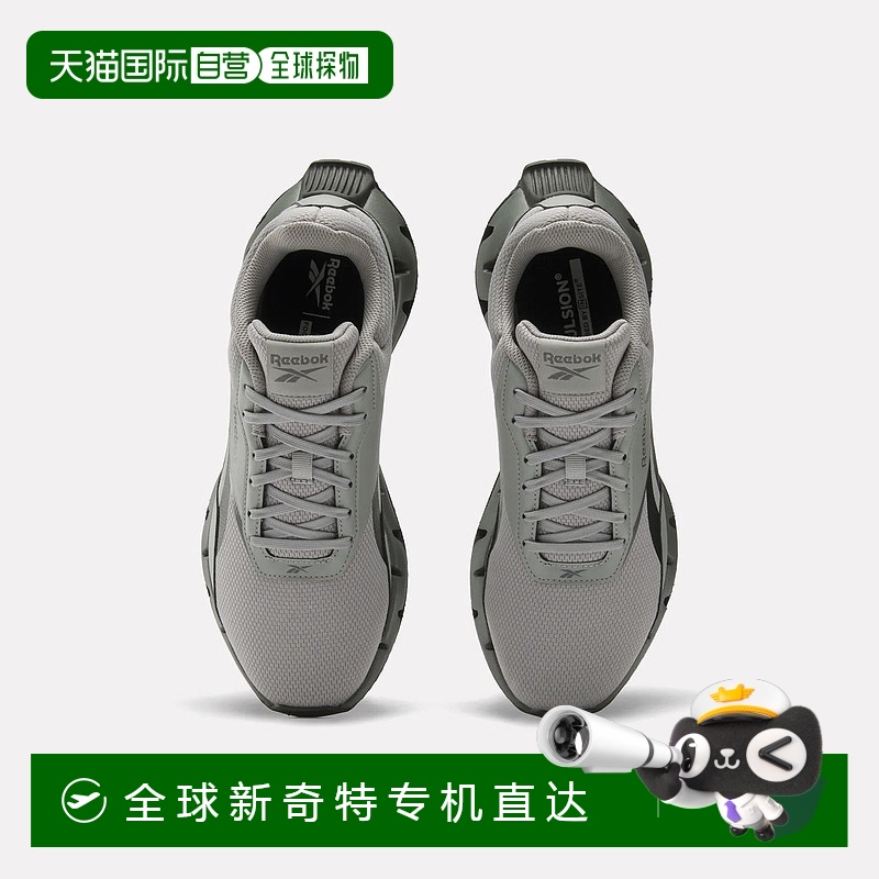自营 reebok锐步Zig Dynamica Str男女皆宜鞋款-灰色3/黑色/灰色5