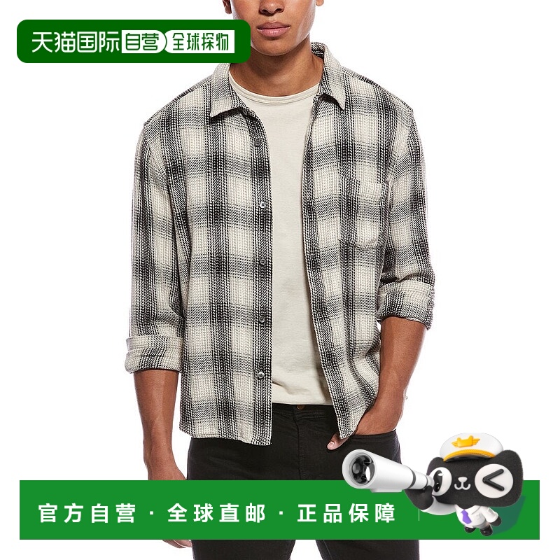 自营FRAME Denim Baja Plaid Shirt - blue 美国奥莱直发