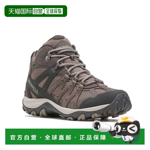 自营Merrell Accentor 3 Mid J135230女装5m Brindle防水登山靴RH