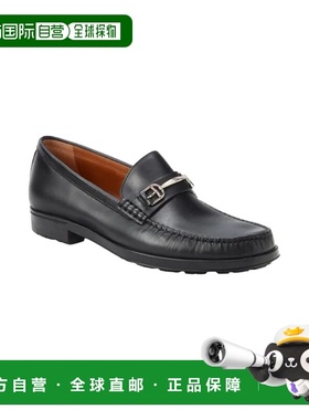 自营 Bally Simpler 男士 6230241 黑色皮革乐福鞋 - 黑色 美国奥