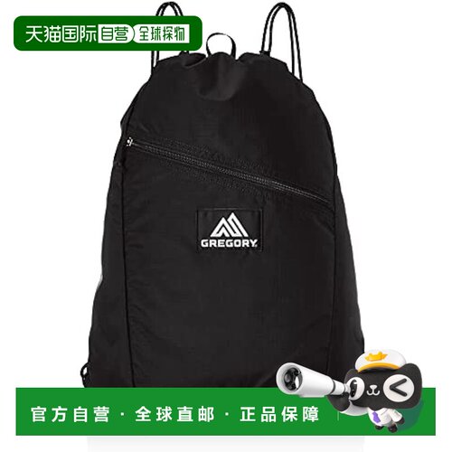 自营 Gregory格里高利 抽绳双肩包 黑色 07J*29233