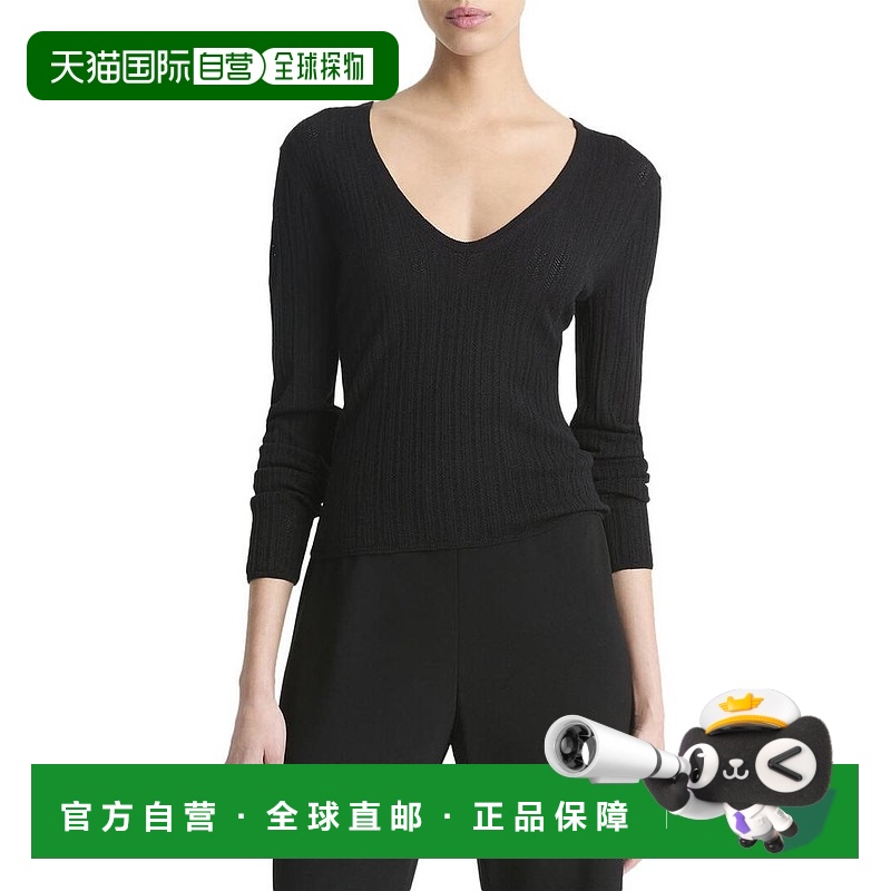 1小时内可退 【美国直邮】vince 女士 毛衣开衫套头羊毛长袖
