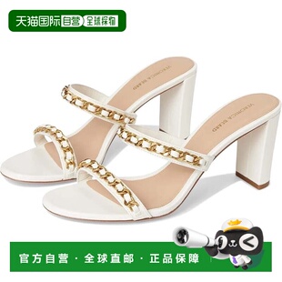 自营Women Slide Link Gretchen Chain Beard Veronica White