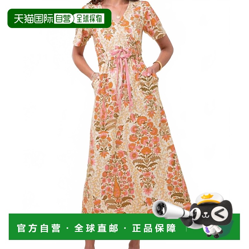自营spartina 449Lea Midi连衣裙-麦卡利斯特 佩斯利 美国奥莱直
