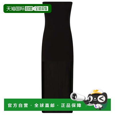 自营alexander wang高低露肩迷你连衣裙-黑色 美国奥莱直发