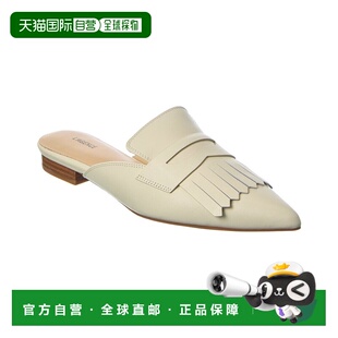 Barbe agenceL’AGENCE 美国奥莱 Mule white Leather 自营l