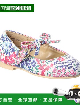 自营 Janie and Jack 花卉蝴蝶结平底鞋 - 白色 美国奥莱直发