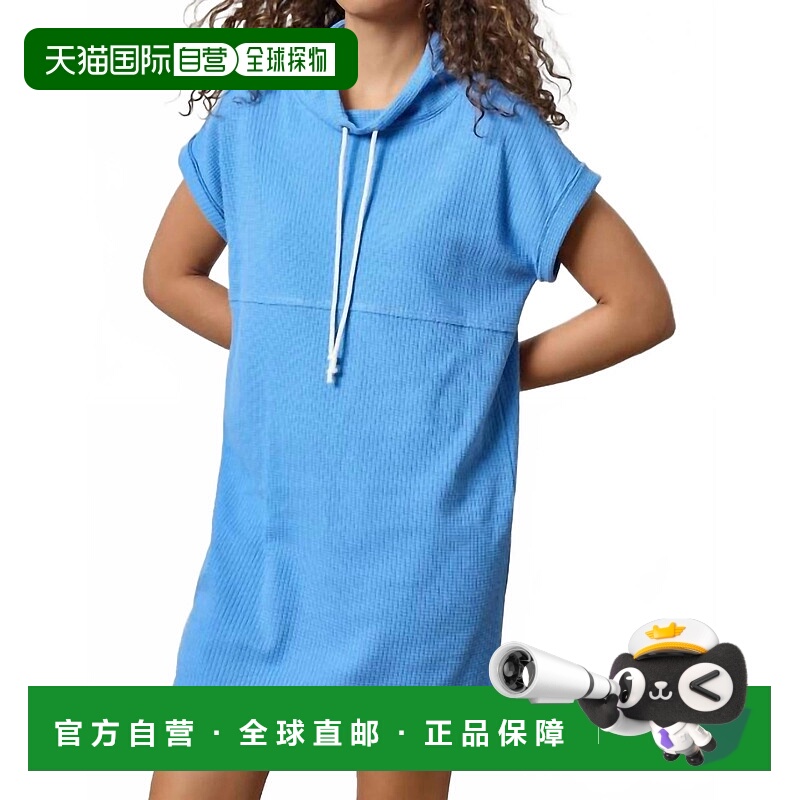 自营 lilla p蓝鸟卷袖缝线连衣裙-Bluejay 美国奥莱直发