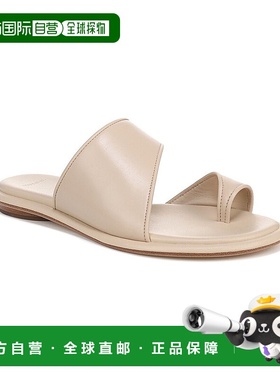 自营 Vince Lukas皮革滑盖-米色 美国奥莱直发凉鞋